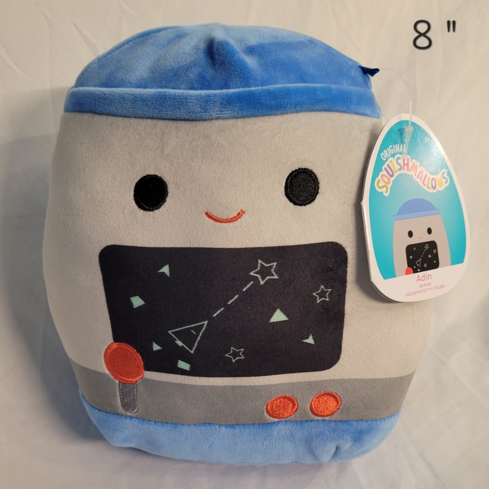 NWT 8" Adin the Arcade Game Squishmallow Kellytoy Gamer Plush